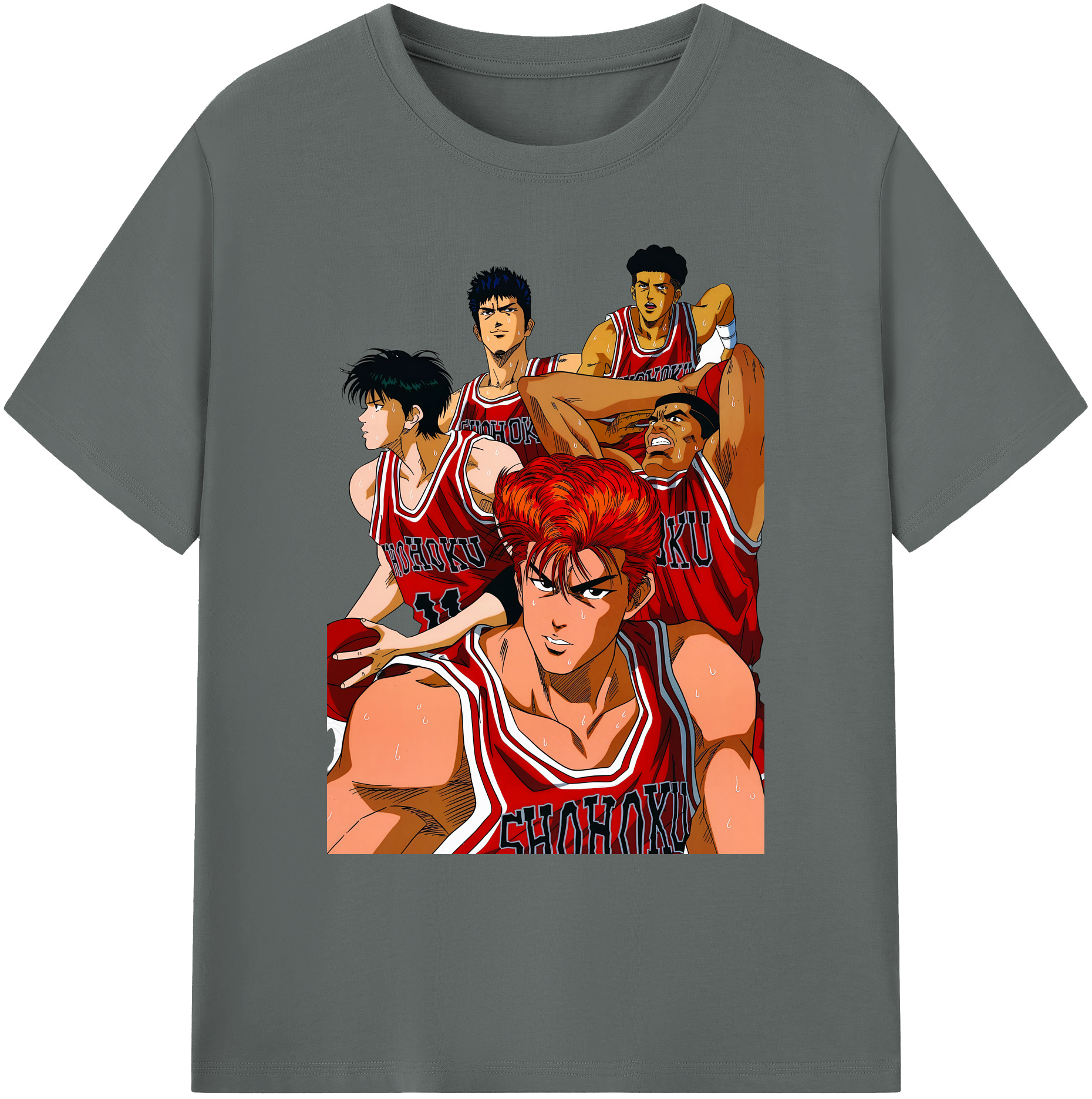 （画像用） SLAM DUNK／スラムダンク 綿100％ メンズ半袖Tシャツ｜肌触りやわらか＆通気性